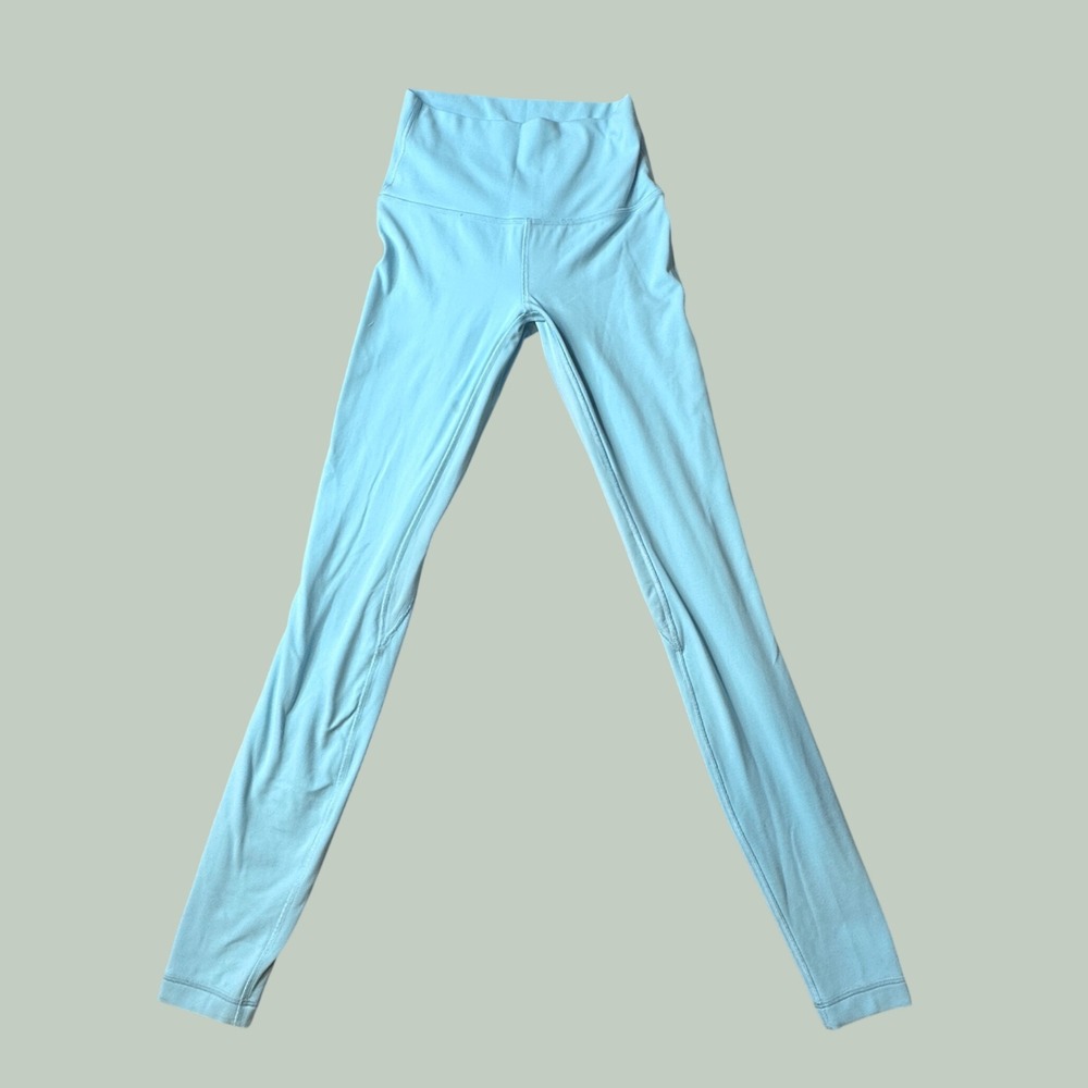 Lululemon Leggings Womens 4 Align High Rise Light Blue Stretch Activewear